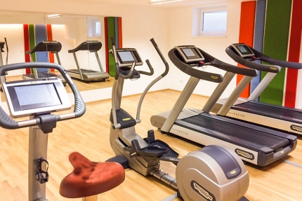Fitnessraum beim Sporthotel ROYAL X am Millstätter See – Urlaub im Ferienhaus – Ferienhaus am See – Seevilla Leitner – Urlaub in Kärnten am See
