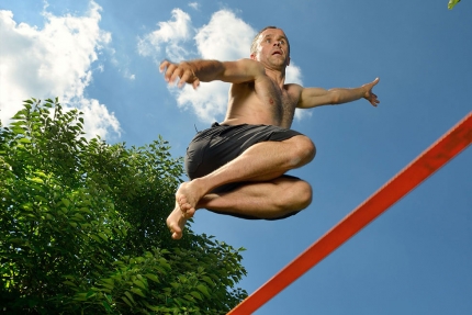 Slackline am Millstätter See beim Sporthotel ROYAL X – Urlaub im Ferienhaus – Ferienhaus am See – Seevilla Leitner – Urlaub in Kärnten am See