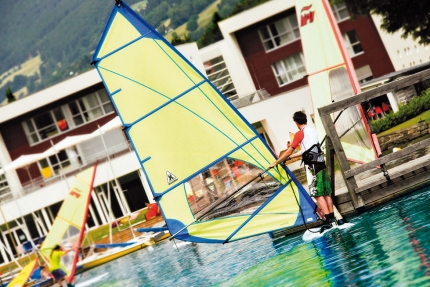 Windsurfen am Millstätter See – Sporturlaub – Ferienhaus am Millstätter See – Seevilla Leitner – Urlaub in Kärnten am See