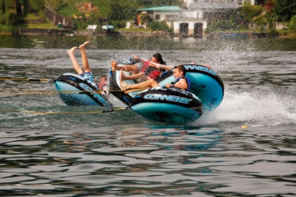 Ringo fahren am Millstätter See beim Sporthotel ROYAL X – Urlaub im Ferienhaus – Ferienhaus am See – Seevilla Leitner – Urlaub in Kärnten am See