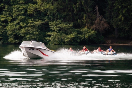 Ringo fahren am Millstätter See beim Sporthotel ROYAL X – Urlaub im Ferienhaus – Ferienhaus am See – Seevilla Leitner – Urlaub in Kärnten am See